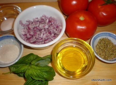 ingredients for tomato sauce